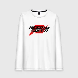 Мужской лонгслив хлопок Need for speed red-black color