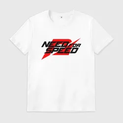 Мужская футболка хлопок Need for speed red-black color