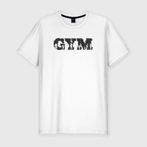 Мужская футболка хлопок Slim Man gym