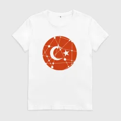Женская футболка хлопок Turkey flag
