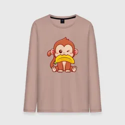 Мужской лонгслив хлопок Banana monkey