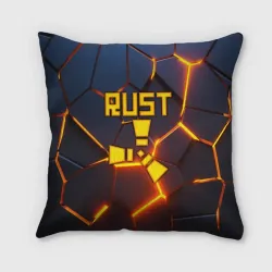 Подушка 3D Rust огненные плиты 