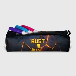 Пенал школьный 3D Rust огненные плиты  - фото 2