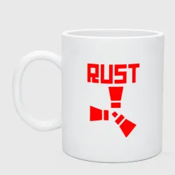 Кружка керамическая Rust red logo