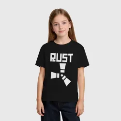 Детская футболка хлопок Rust logo white - фото 2