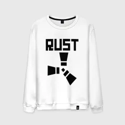 Мужской свитшот хлопок Rust black