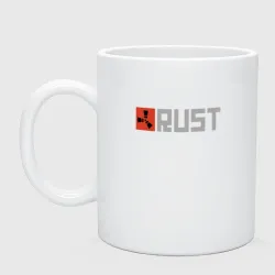 Кружка керамическая Rust логотип игры