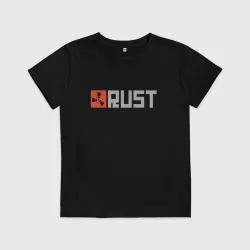 Детская футболка хлопок Rust логотип игры
