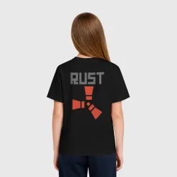 Детская футболка хлопок Rust логотип на спине - фото 2
