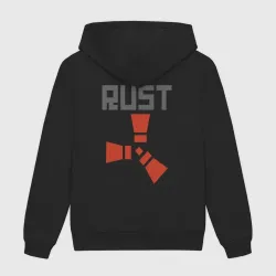 Мужская толстовка хлопок Rust логотип на спине