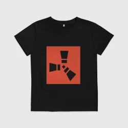 Детская футболка хлопок Rust эмблема игры