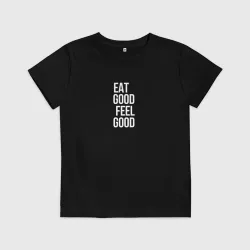 Детская футболка хлопок Eat good