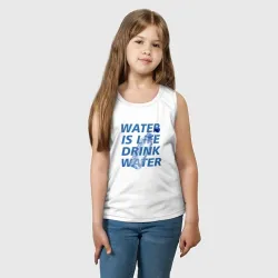 Детская майка хлопок Water drink - фото 2