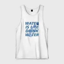 Мужская майка хлопок Water drink