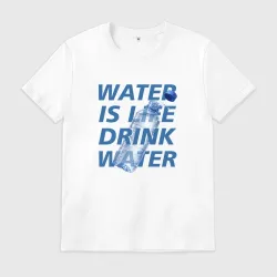 Мужская футболка хлопок Water drink
