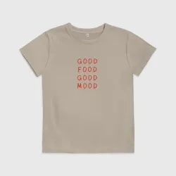 Детская футболка хлопок Good food good mood