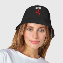 Женская панама хлопок Rust бело-красный логотип игры - фото 2