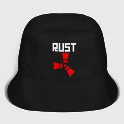 Женская панама хлопок Rust бело-красный логотип игры