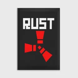 Ежедневник Rust бело-красный логотип игры