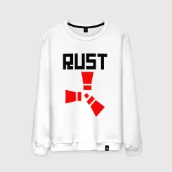 Мужской свитшот хлопок Rust black red