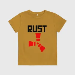 Детская футболка хлопок Rust black red