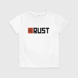 Детская футболка хлопок Rust чёрный
