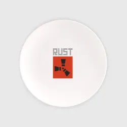 Тарелка Раст серый логотип
