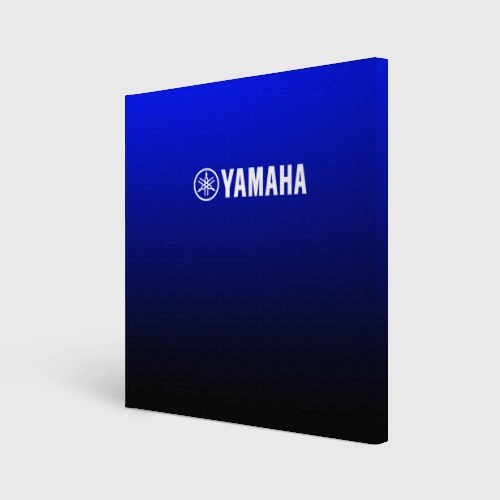 Холст квадратный Yamaha blue racing motosport 