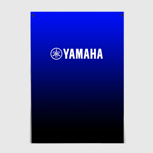 Постер Yamaha blue racing motosport 