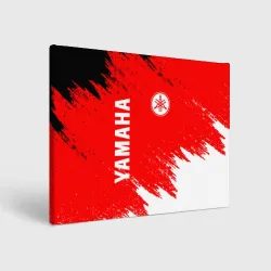 Холст прямоугольный Yamaha racing red брызги красок