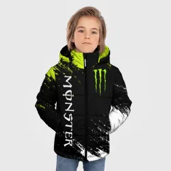 Зимняя куртка для мальчиков 3D Monster energy брызги красок экстрим - фото 3