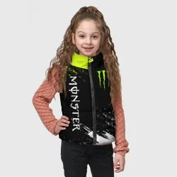 Детский жилет утепленный 3D Monster energy брызги красок экстрим - фото 3