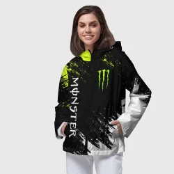 Женская ветровка 3D Monster energy брызги красок экстрим - фото 2
