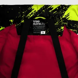 Зимняя куртка для мальчиков 3D Monster energy брызги красок экстрим - фото 7