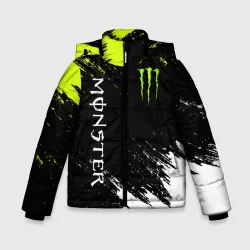 Зимняя куртка для мальчиков 3D Monster energy брызги красок экстрим
