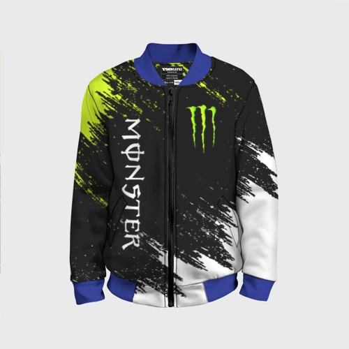 Детский бомбер 3D Monster energy брызги красок экстрим
