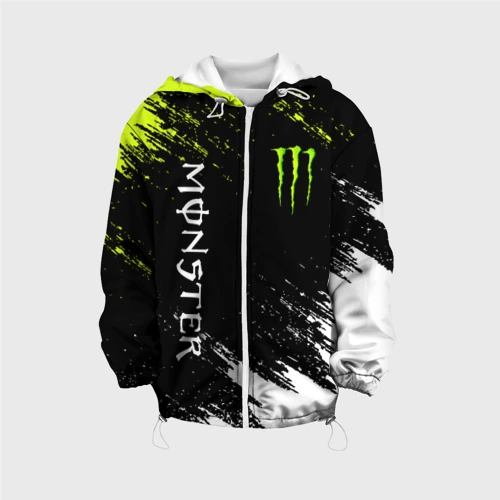 Детская куртка 3D Monster energy брызги красок экстрим