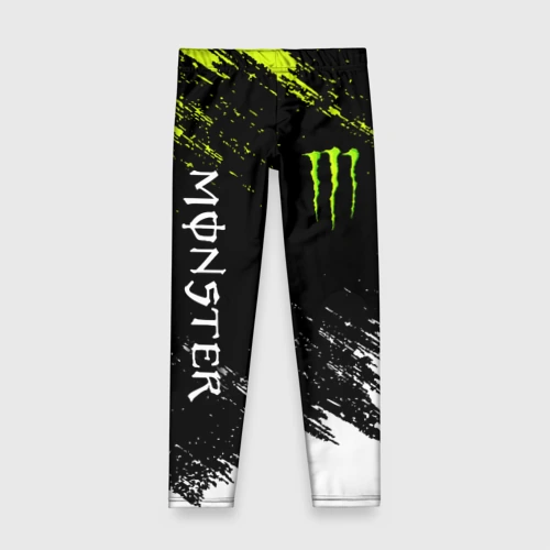 Детские леггинсы 3D Monster energy брызги красок экстрим