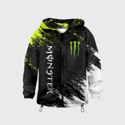 Детская ветровка 3D Monster energy брызги красок экстрим