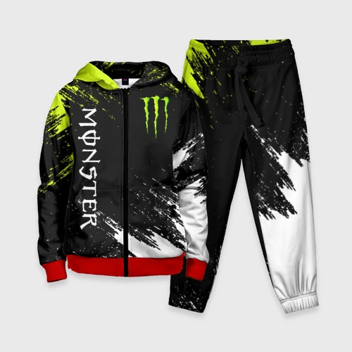 Детский костюм 3D Monster energy брызги красок экстрим
