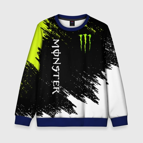 Детский свитшот 3D Monster energy брызги красок экстрим