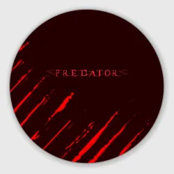 Круглый коврик для мышки Red predator