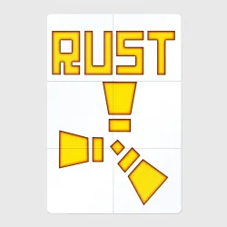 Магнитный плакат 2Х3 Огненный логотип Rust