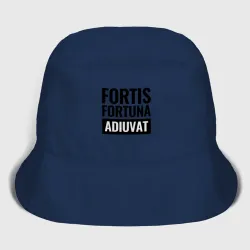 Мужская панама хлопок John Wick fortis fortuna adiuvat чёрный