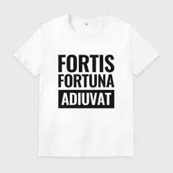 Мужская футболка хлопок John Wick fortis fortuna adiuvat чёрный