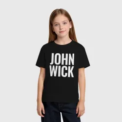 Детская футболка хлопок John Wick лого красный - фото 2
