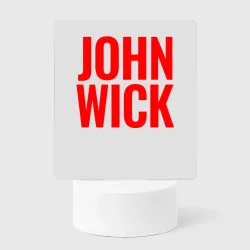 Светильник-ночник John Wick белый цвет Киану Ривз
