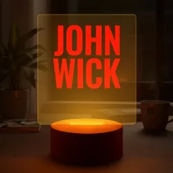Светильник-ночник John Wick белый цвет Киану Ривз - фото 2