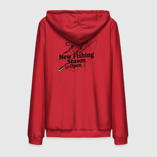 Мужская толстовка на молнии хлопок New Fishing Season Open
