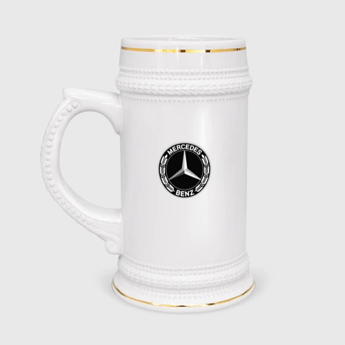 Кружка пивная Mercedes-Benz большая эмблема
